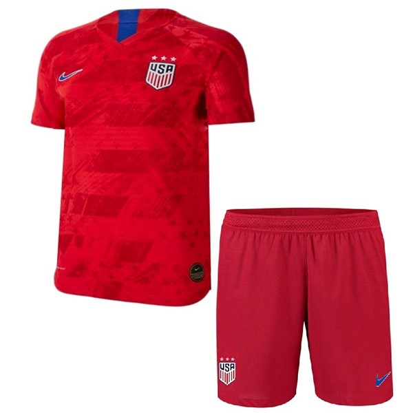 Camiseta Estados Unidos Segunda equipo Niños 2019 Rojo